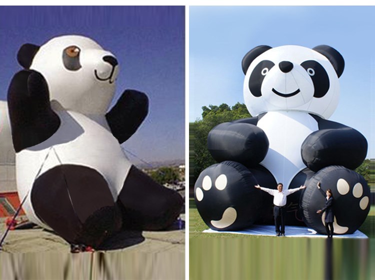 充气熊猫展示